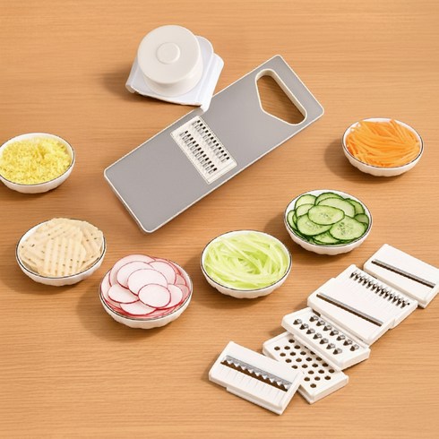 루이나인 만능 채칼 스텐 304 슬라이서 세트 양배추 감자 당근, 1세트, 베이지 S