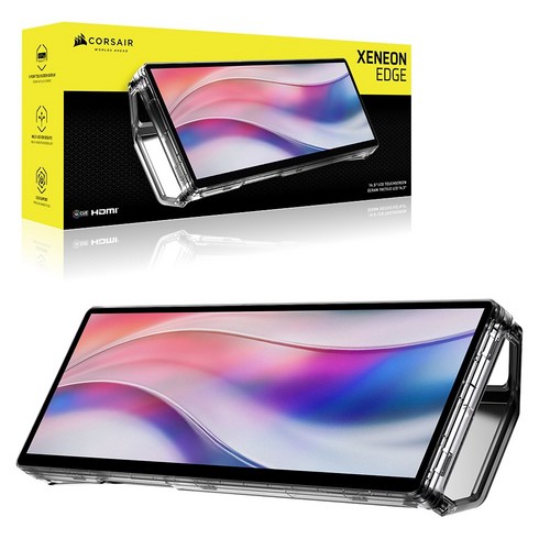 커세어 제논 엣지 터치스크린 보조 포터블모니터, 36.83cm, RCA0017(크리스탈)