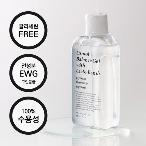 유앤미랩 오스몰 발란스 수용성 저자극 러브 마사지 젤 유산균, 1개, 200ml