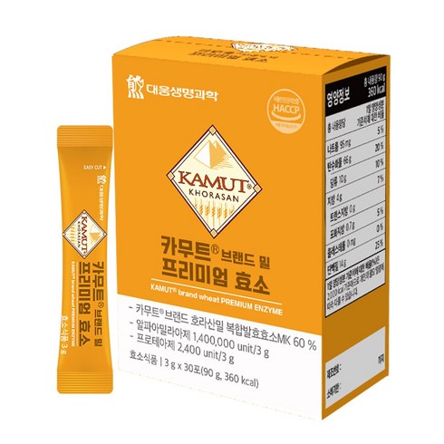 대웅생명과학 카무트 브랜드 밀 프리미엄 효소, 90g, 1개
