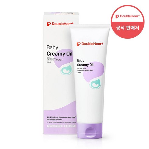 더블하트 베이비 크리미 오일, 250ml, 1개