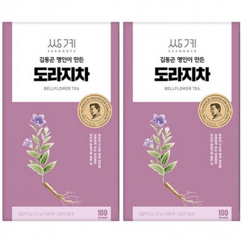 쌍계명차 김동곤 명인이 만든 도라지차, 700mg, 100개입, 2개