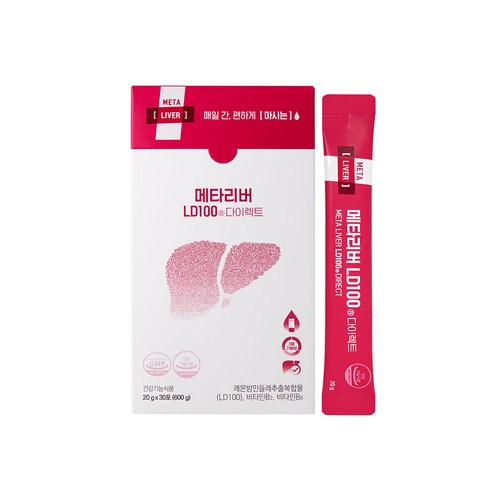 리얼그램 메타리버 LD100 30포 짜먹는 간건강 영양제 30p, 30회분, 1개