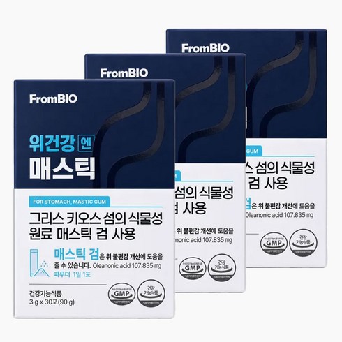 프롬바이오 위건강 엔 매스틱, 90g, 3개