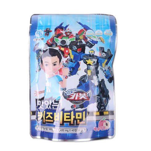 아텍스 헬로카봇 맛있는 키즈비타민 56g, 40정, 2개