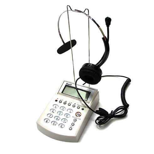 오빌 헤드셋 전화기 화이트, HP-102A