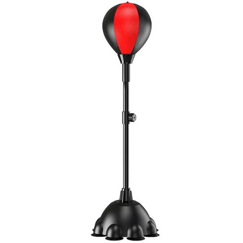 아테리 복싱 샌드백 실내 피트니스 가정용 펀치볼 격투기 높이 조절 가능 펀치백, 4)black red