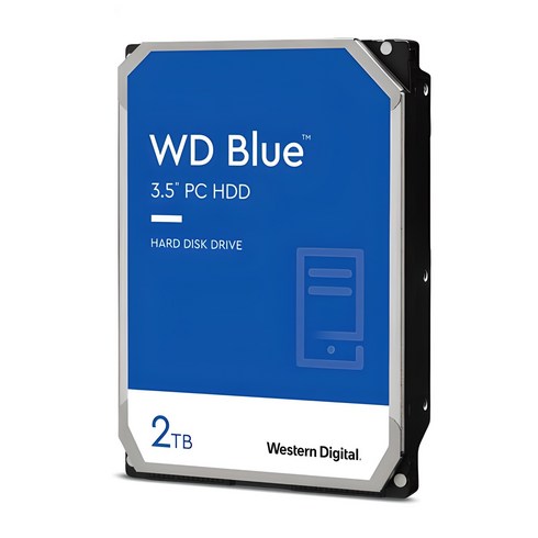 WD Blue HDD SATA3 하드디스크, 2TB, WD20EZBX