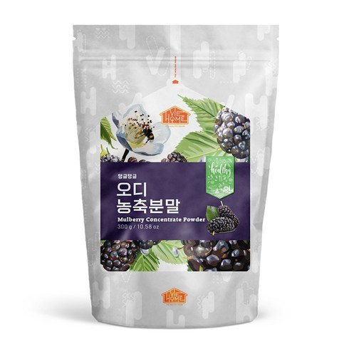 건강한우리집비옴 탱글탱글 오디 농축분말, 300g, 1개