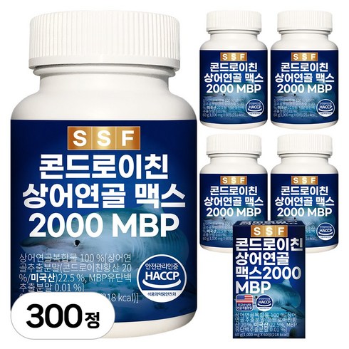 순수식품 콘드로이친 상어연골 맥스 MBP함유, 5개, 60정