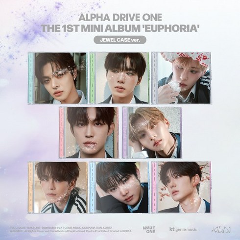 알파드라이브원 앨범 ALPHA DRIVE ONE 미니 1집 앨범 유포리아 쥬얼반 'EUPHORIA'_JEWEL CASE ver 8종중 랜덤 1종 알디원, 1CD