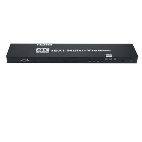 컴스 HDMI 4K 30Hz 16포트 멀티뷰어 16:1 화면 분할기 OU848, 블랙, 1개