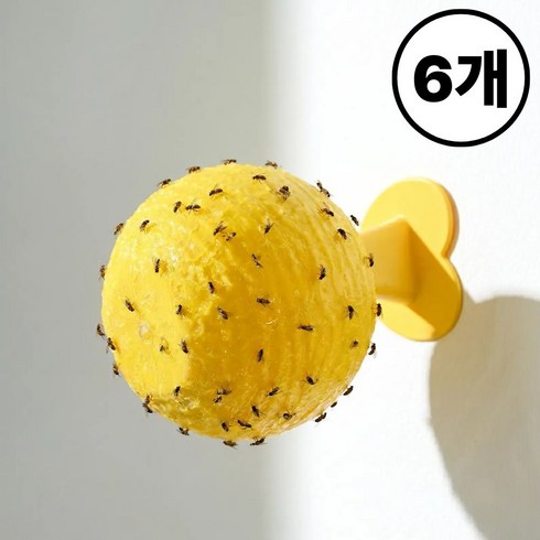 일상쏙 날파리 초파리 트랩 끈끈이 가정용 퇴치기 퇴치제, 80g, 6개