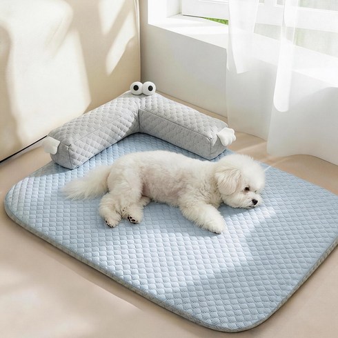 Wadnesyn 여름 고양이 강아지용 쿨매트, 블루, 1개