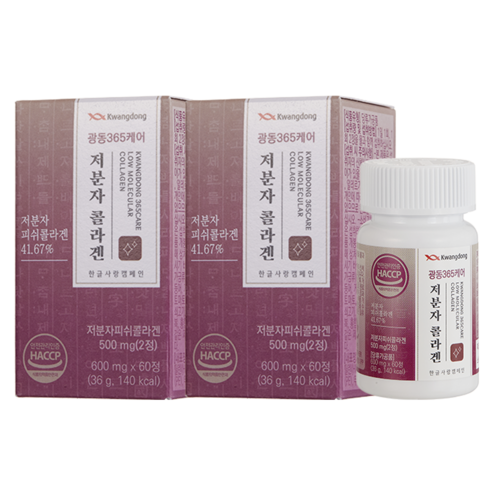 광동 365케어 저분자 콜라겐, 60정, 2개