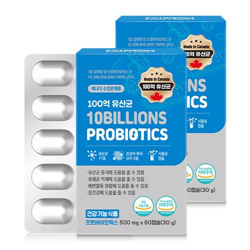 자연의품격 GNM 100억 유산균 프로바이오틱스, 60정, 2박스