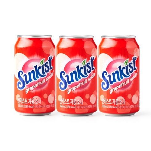 썬키스트 자몽 소다, 355ml, 24개
