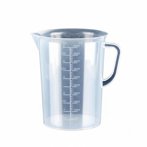 싱글레이드 튼튼한 PP 비커, 5000ml, 1개