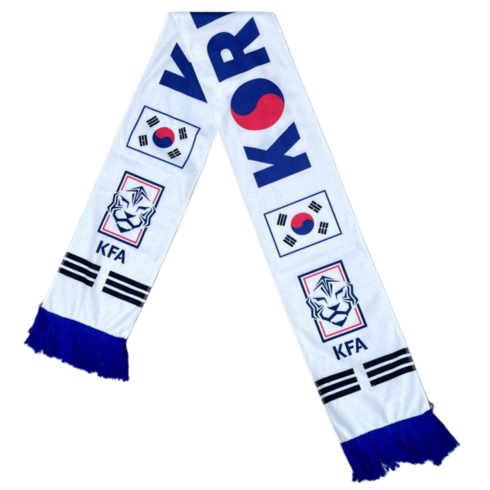 케이엠 2026 북중미 월드컵 한국 국가대표 태극기 팬머플러 관람전 단체 응원 굿즈, 1개, 화이트