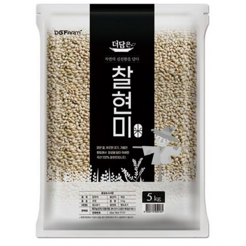 더담은 국산 찰현미, 5kg, 1개
