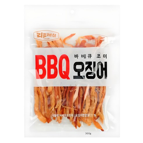 리프레쉬 바베큐 오징어, 300g, 1개