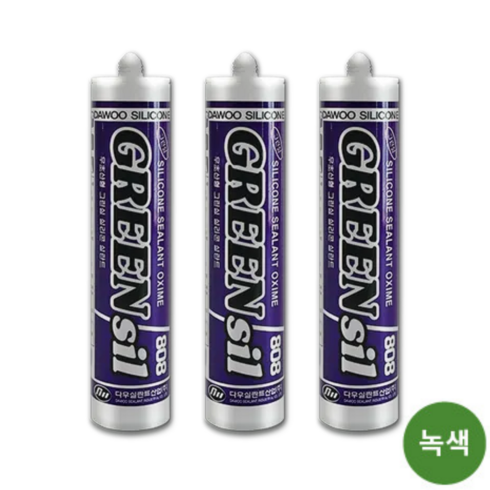 다우실란트 808 그린실 무초산 실리콘 금색, 3개