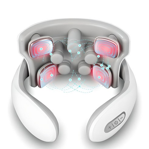 넥슬림 EMS 저주파 온열 목 마사지기 무선 안마기