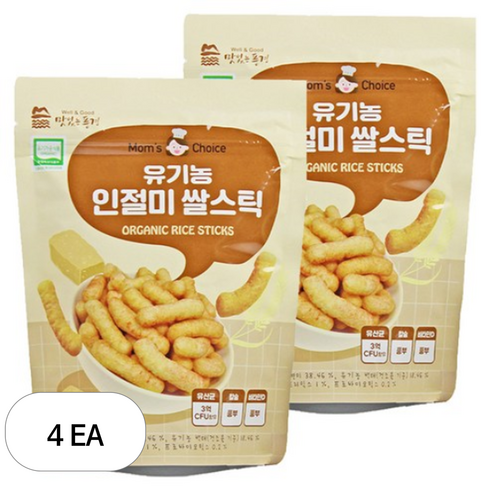 맛있는풍경 유기농 쌀스틱, 인절미, 30g, 4개