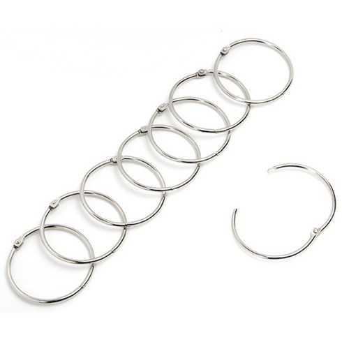카드링 카드고리 오링 열쇠고리 키홀더, 20개, 내경39mm