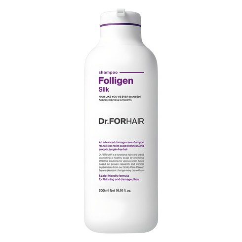 닥터포헤어 손상모케어 탈모증상완화 폴리젠 실크 단백질 샴푸, 500ml, 1개