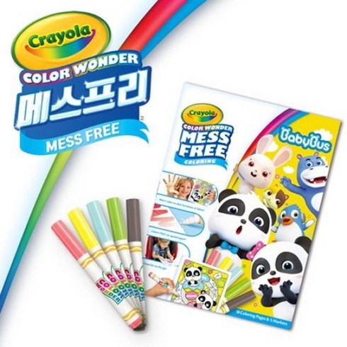 크레욜라 메스프리 베이비버스 청소 걱정없는 색칠놀이, 1개