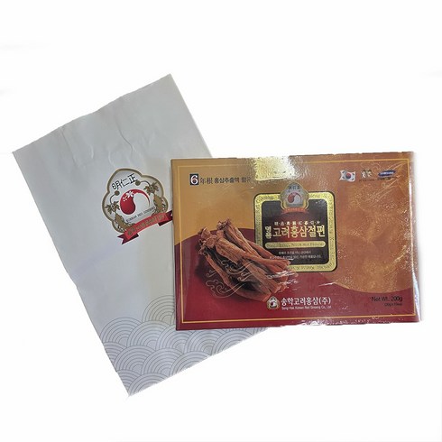 금산인삼 수삼 홍삼 명품고려홍삼절편(20g*10입) + 쇼핑백, 10개, 20g, 1회분