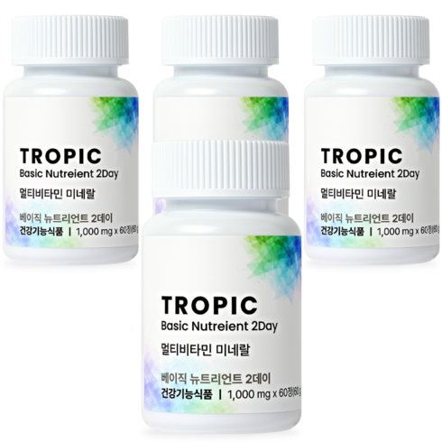 트로픽리서치 베이직 뉴트리언트 투퍼데이 TROPIC, 4개, 60정