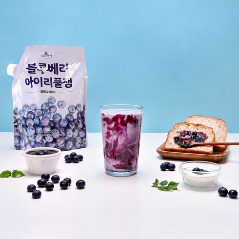 아빠랑 블루베리 아이리풀잼, 1개, 1kg
