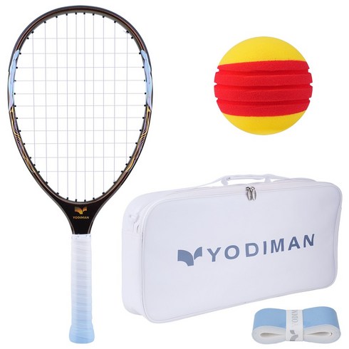 YODIMAN TYPTI 프로페셔널 컴피티션 등급 22인치 260g 카본 파이버 라켓, 1개, 블랙, YDM-TYPTI