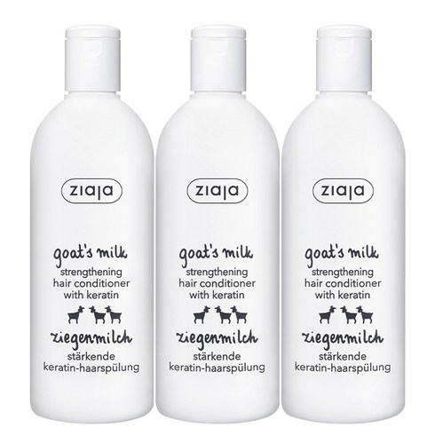 지아자 산양유 단백질 헤어 린스 컨디셔너, 200ml, 3개