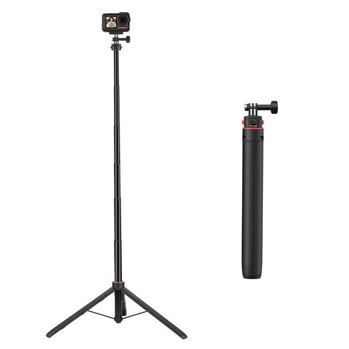 163CM 롱 모션 카메라용 연장봉 삼각대 셀카봉 DJI OSMO POCKET 4 pro/4/3/Action 5 pro/4 GOPROO 13 마그네틱 고속 분리 모듈 카메라 삼각대, 1개, 163cm 셀카봉 삼각대