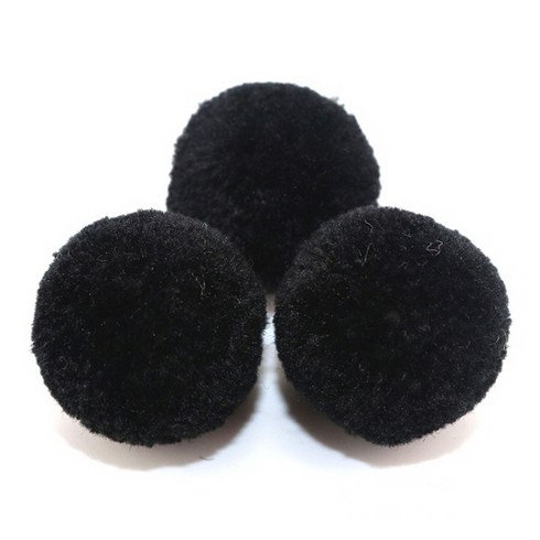 아트위브 핸드메이드 울 소재 폼폼이 20mm, 20개, #06(블랙)