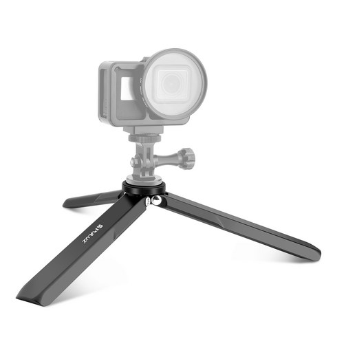 PULUZ DJI Osmo Pocket 4 / 3 / Insta360 X4용 알루미늄 합금 메탈 삼각대 (블랙), 1개, 검은색