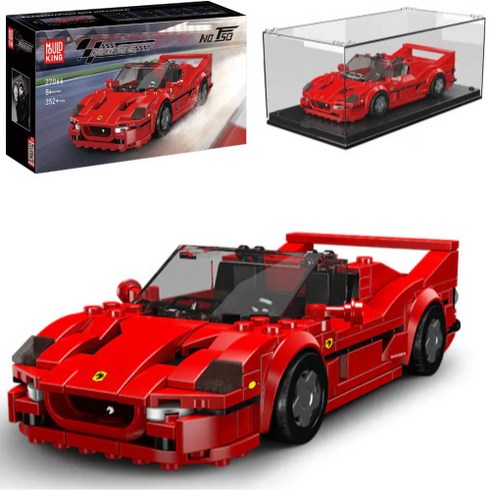 MOULDKING 27066 페라리 F50 396PCS 스피드챔피언 케이스포함 브릭스피드, 1개