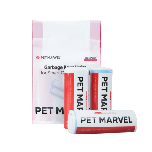 펫마블 고양이 오픈형 자동화장실 C1 전용 배변봉투 3bag, 1개, 3개입, 화이트