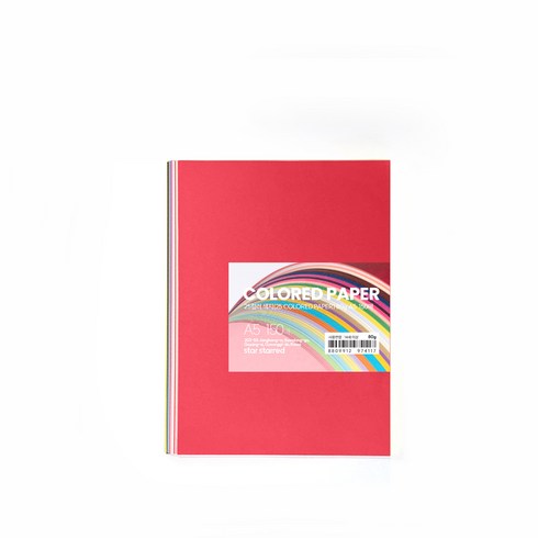 star starred 25컬러 색지(25 COLORED PAPER), 80g A5 150매, 1팩