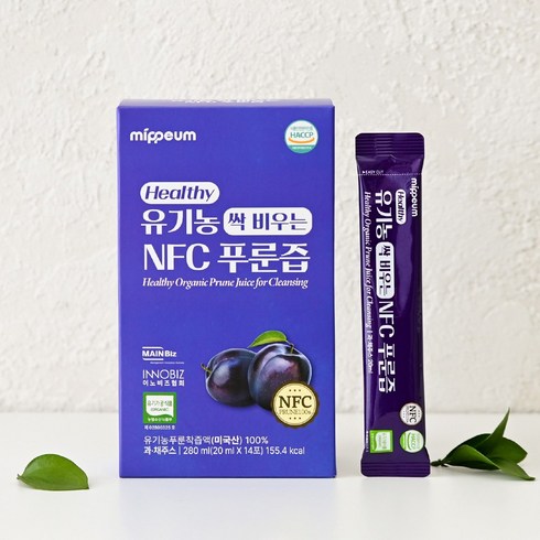 미쁨생활건강 헬씨 유기농 씩비우는 NFC 푸룬즙, 14개