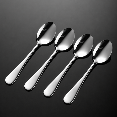 굿라이프 티스푼 4세트 12.6cm, 4개, 실버
