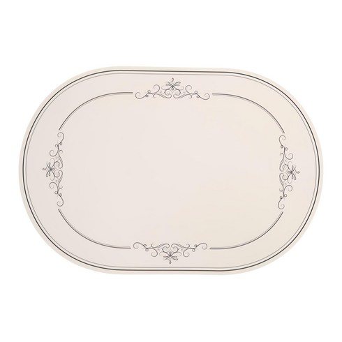 디아르 플래티넘 실리콘 방수 식탁매트 그라치오소, 오트밀베이지, 43 x 29.5 cm, 1개