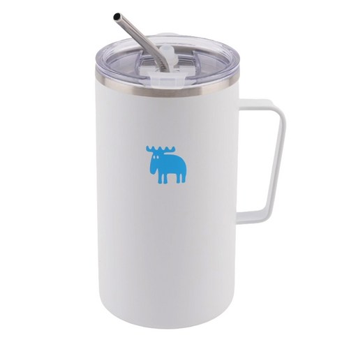 MOZ 스웨덴 316 스텐 진공 머그컵 스텐머그컵 보온머그컵 보온컵, 퓨어화이트, 610ml, 1개