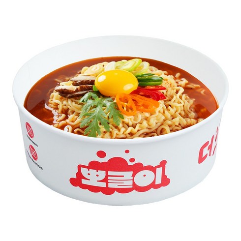뽀글이 라면조리기 원형용기 300개 한강라면용기 1600cc [판매자로켓], 1박스