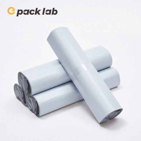 epacklab 화이트 LDPE 택배봉투 0.07T 이중지 접착식 의류 포장봉투, 100개