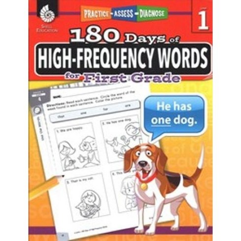 180 Days of High-Frequency Words for First Grade, Shell Education Pub