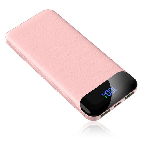 KLIFE 고속충전 대용량 보조배터리 10000mAh PD 22.5W QC3.0 잔량표시, 핑크-10000mah, Q2-1W